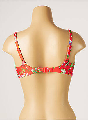 Haut de maillot de bain stretch haut soutien-gorge emboitant orange TESSY femme
