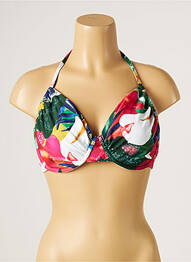 Haut de maillot de bain stretch haut soutien-gorge balconnet vert YSABEL MORA femme
