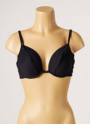 Haut de maillot de bain stretch haut soutien-gorge emboitant noir LPB femme