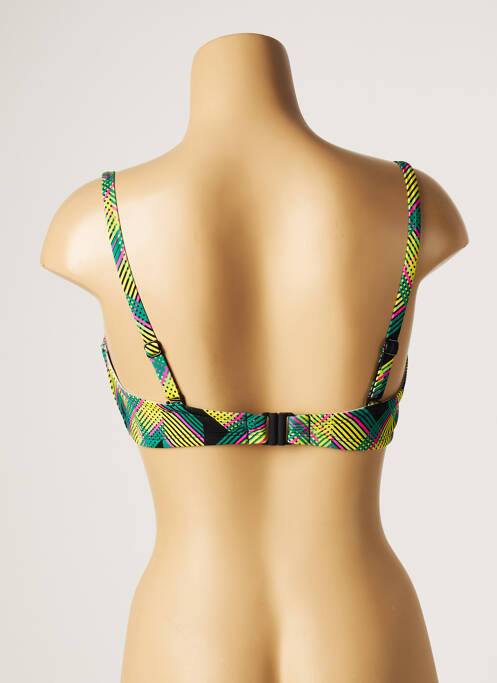 Haut de maillot de bain stretch haut bandeau vert CHERRY BEACH femme