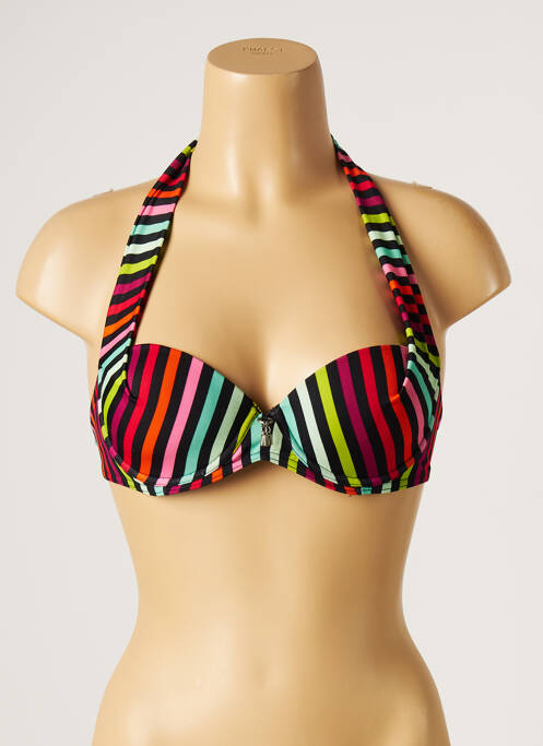 Haut de maillot de bain stretch haut soutien-gorge moulé rouge LITTLE MARCEL femme