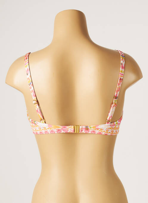 Haut de maillot de bain stretch haut soutien-gorge emboitant orange KIWI femme