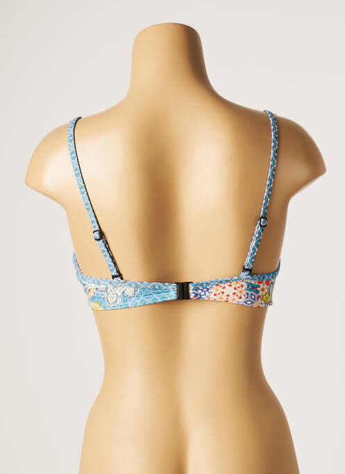 Haut de maillot de bain bleu PIHA pour femme