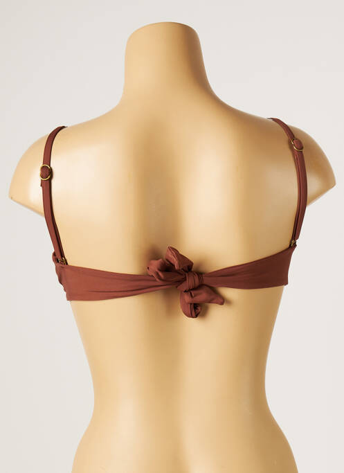Haut de maillot de bain marron SEAFOLLY pour femme