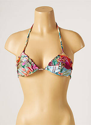 Haut de maillot de bain stretch haut triangles orange RIO DE SOL femme