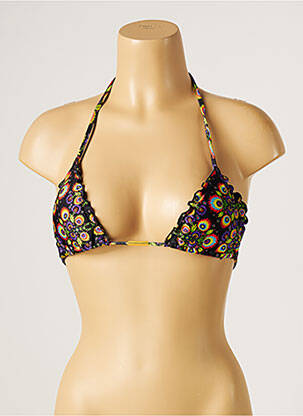 Haut de maillot de bain stretch haut triangles noir RIO DE SOL femme
