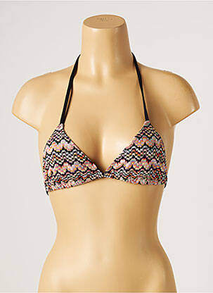 Haut de maillot de bain stretch haut triangles rose KIWI femme
