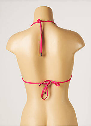 Haut de maillot de bain stretch haut triangles rose KIWI femme