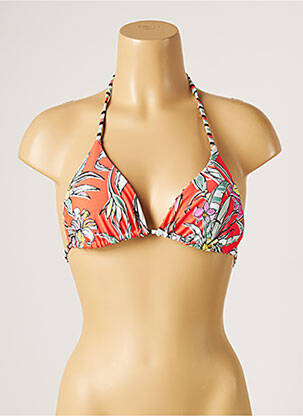 Haut de maillot de bain stretch haut triangles rose PIHA femme