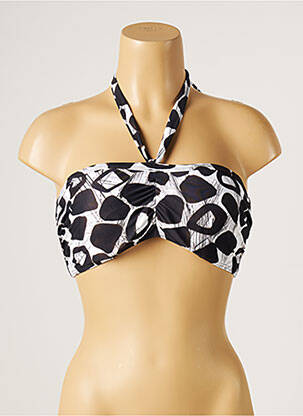 Haut de maillot de bain stretch haut bandeau noir MOONTIDE femme