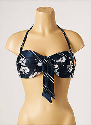 Haut de maillot de bain stretch haut bandeau bleu SEAFOLLY femme