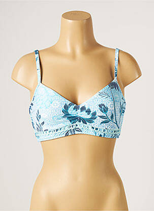 Haut de maillot de bain stretch haut soutien-gorge emboitant bleu SEAFOLLY femme