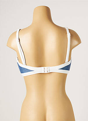 Haut de maillot de bain stretch haut soutien-gorge emboitant bleu SEAFOLLY femme