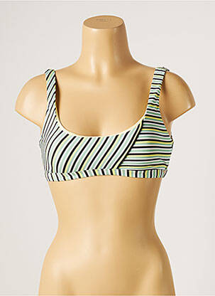 Haut de maillot de bain stretch brassieres vert PIHA femme