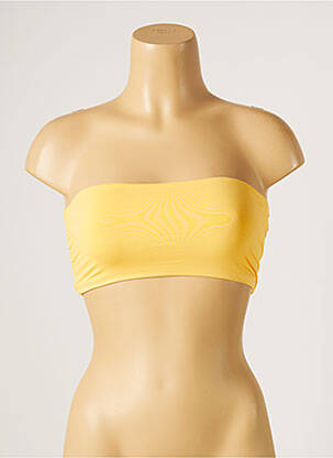 Haut de maillot de bain stretch haut bandeau jaune SEAFOLLY femme