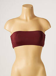Haut de maillot de bain stretch haut bandeau marron SEAFOLLY femme