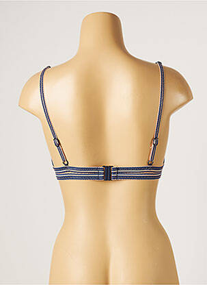 Haut de maillot de bain bretelles élastiquées ajustables bleu SEAFOLLY femme