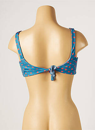 Haut de maillot de bain stretch haut soutien-gorge emboitant bleu KIWI femme