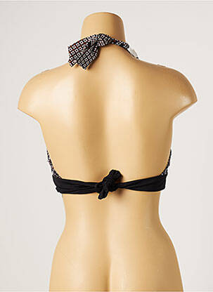 Haut de maillot de bain stretch haut soutien-gorge emboitant noir MOONTIDE femme