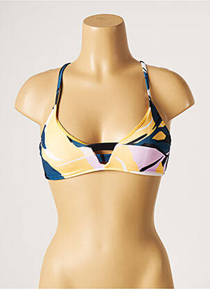 Haut de maillot de bain stretch haut soutien-gorge moulé bleu SEAFOLLY femme