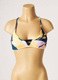 Haut de maillot de bain stretch haut soutien-gorge moulé bleu SEAFOLLY femme