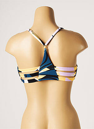 Haut de maillot de bain stretch haut soutien-gorge moulé bleu SEAFOLLY femme