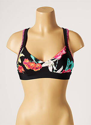 Haut de maillot de bain stretch haut soutien-gorge moulé noir SEAFOLLY femme