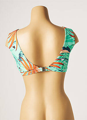 Haut de maillot de bain stretch haut soutien-gorge moulé vert MOONTIDE femme