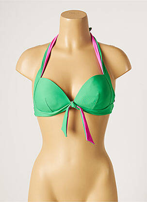 Haut de maillot de bain stretch haut soutien-gorge moulé rose MOONTIDE femme