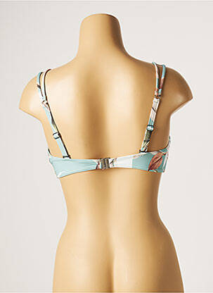 Haut de maillot de bain stretch haut soutien-gorge moulé vert MOONTIDE femme