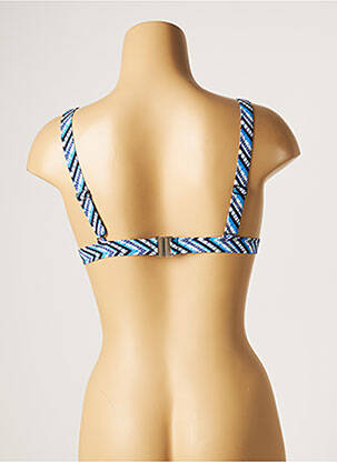 Haut de maillot de bain stretch haut soutien-gorge moulé bleu MOONTIDE femme
