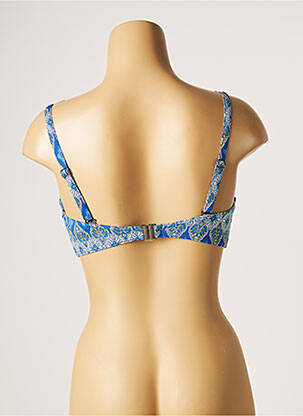 Haut de maillot de bain stretch haut soutien-gorge moulé bleu MOONTIDE femme