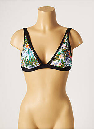 Haut de maillot de bain stretch haut soutien-gorge moulé noir MOONTIDE femme
