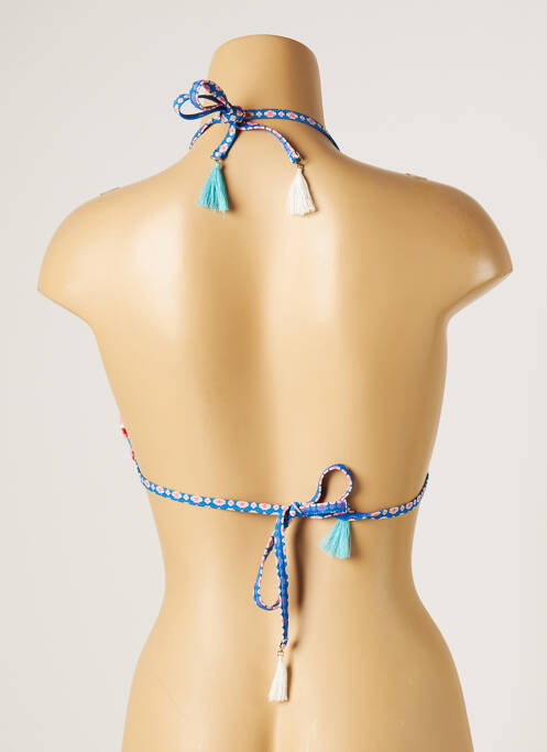 Haut de maillot de bain bleu PIHA pour femme