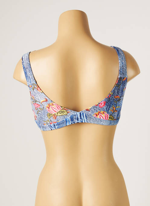 Haut de maillot de bain bleu PIHA pour femme