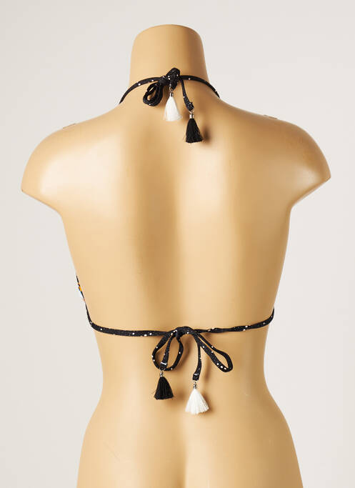 Haut de maillot de bain noir PIHA pour femme