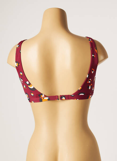 Haut de maillot de bain rouge PIHA pour femme