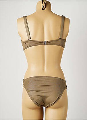 Maillot de bain 2 pièces stretch haut soutien-gorge balconnet vert SUN PLAYA femme