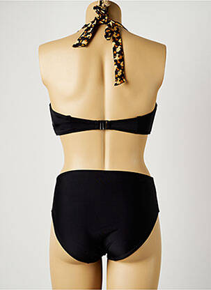 Maillot de bain 2 pièces stretch haut soutien-gorge emboitant noir YSABEL MORA femme
