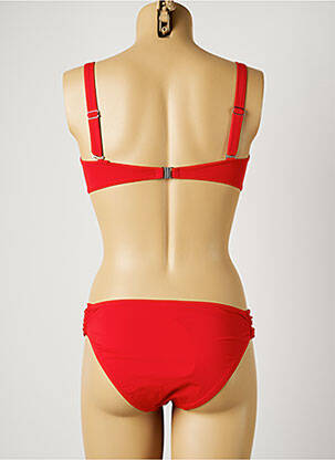 Maillot de bain 2 pièces stretch haut soutien-gorge emboitant rouge PLAGE DU SUD femme