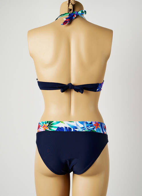 Maillot de bain 2 pièces bleu MISS CARAÏBES pour femme