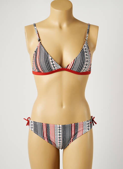 Maillot de bain 2 pièces imprimé fantaisie noir PROTEST fille