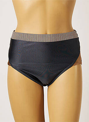 Bas de maillot de bain effet matière satinée culotte gris MOONTIDE femme
