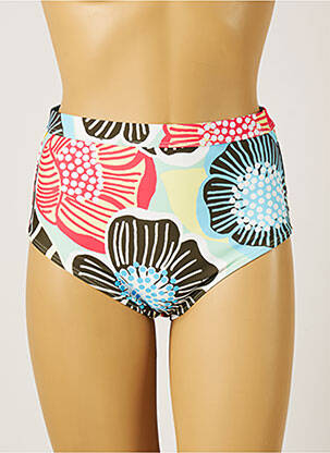 Bas de maillot de bain imprimé fleurs culotte vert PIHA femme