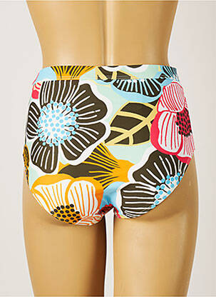Bas de maillot de bain imprimé fleurs culotte vert PIHA femme