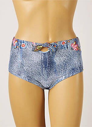 Bas de maillot de bain shorty shorty bleu PIHA femme