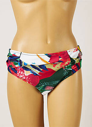 Bas de maillot de bain imprimé tie and dye culotte vert YSABEL MORA femme