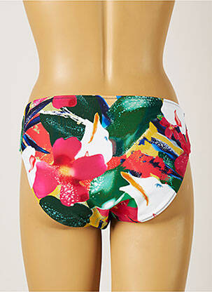 Bas de maillot de bain imprimé tie and dye culotte vert YSABEL MORA femme