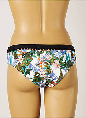 Bas de maillot de bain imprimé tie and dye culotte blanc MOONTIDE femme