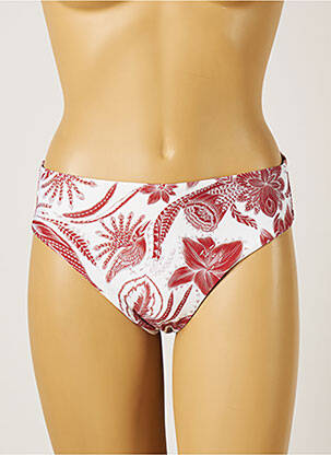 Bas de maillot de bain imprimé tie and dye culotte blanc MOONTIDE femme